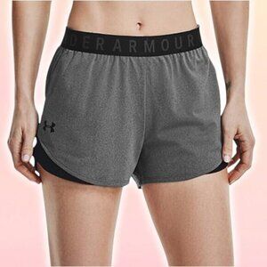 NWT UNDER ARMOUR Women's Play Up 3.0 Shorts Sz 3X Plus Size Gray